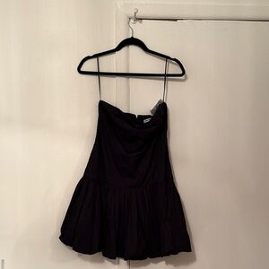 Abercrombie & Fitch Black Strapless Mini Dress